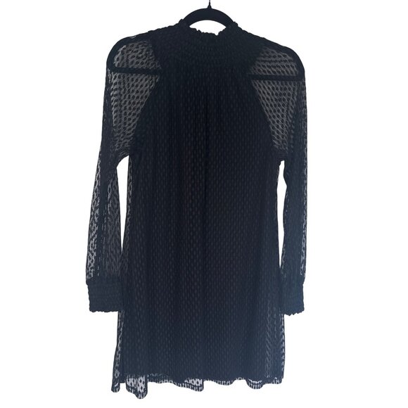 2/$30 Ella Moss XS Black Mini Textured Long Sleeve Dress - Picture 11 of 15